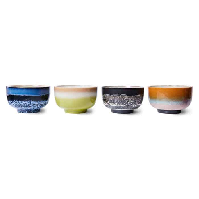70's Noodle Bowls Groovy set/4
