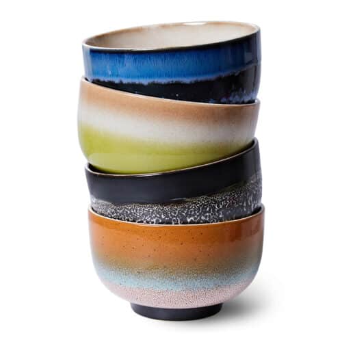 70's Noodle Bowls Groovy set/4