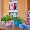 Bloempot Zwaan Pink
