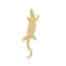 Broche goldplated Krokodil