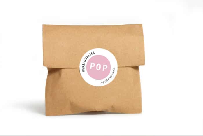 Kandelaar POP licht roze