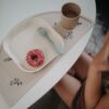 Kinderbordje vierkant set/2 Ivoor
