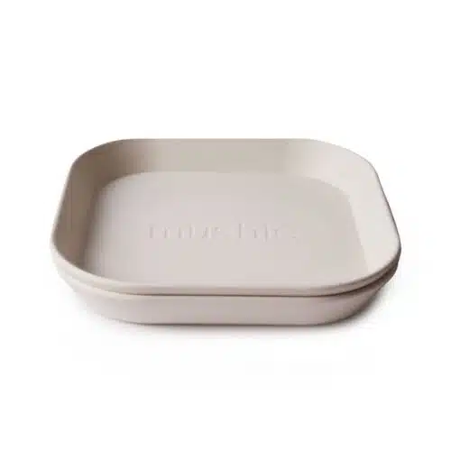 Kinderbordje vierkant set/2 Ivoor