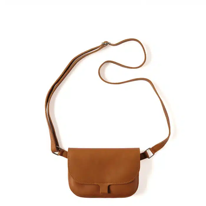 Leren Tas Little Fox Cognac Used