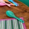 Melamine opscheplepel Groen