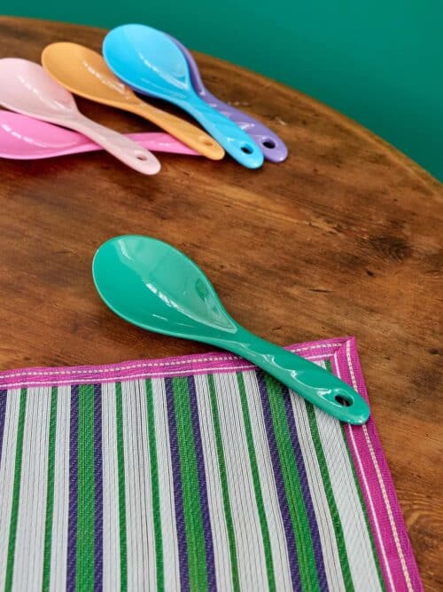 Melamine opscheplepel Groen