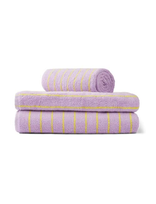 Naram Handdoek Lilac&NeonYellow
