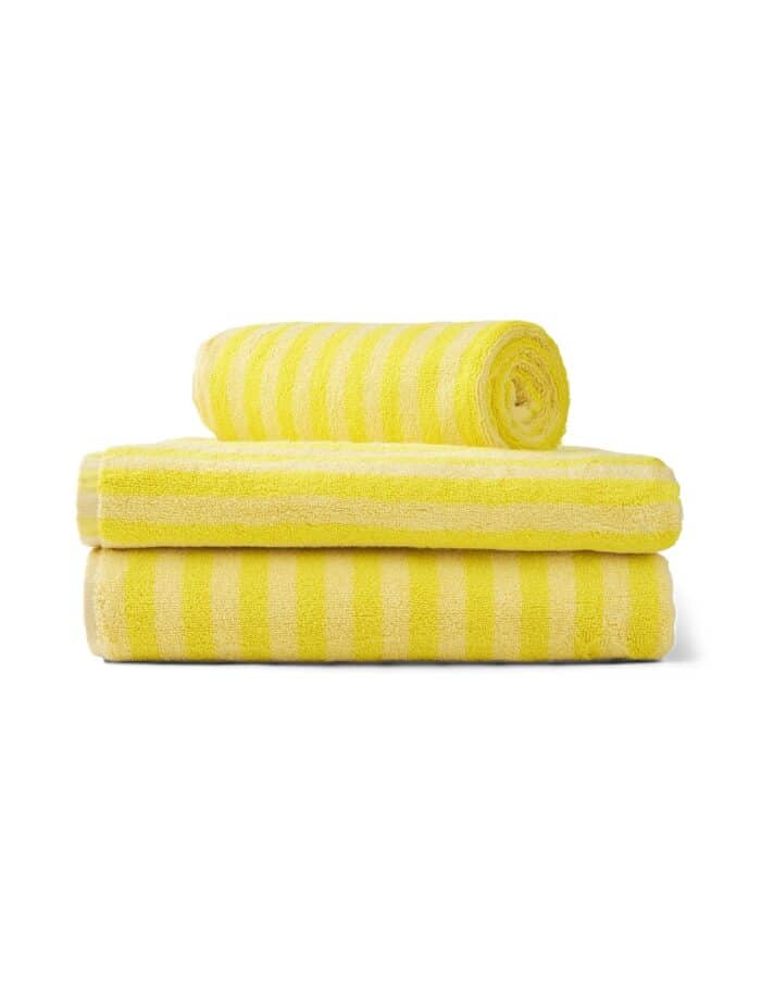 Naram Handdoek Pristine&NeonYellow