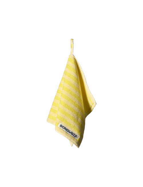 Naram Handdoek small Pristine&NeonYellow
