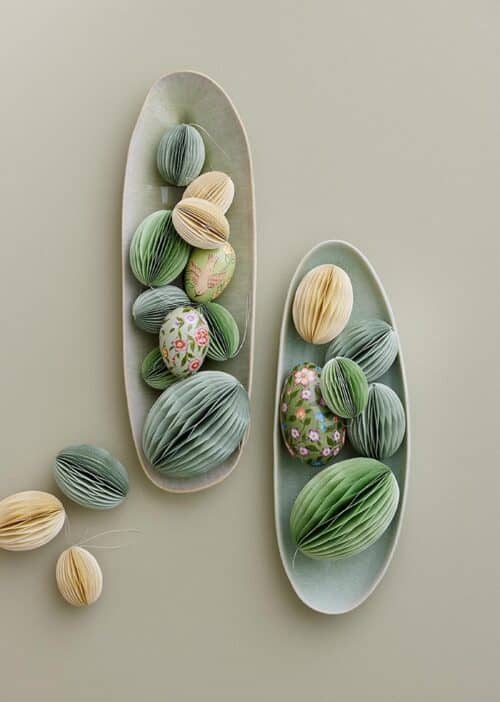 Paasei Honeycomb set/2 papier ivy