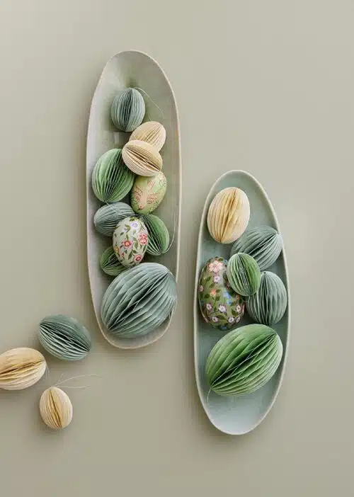 Paasei Honeycomb set/2 papier ivy