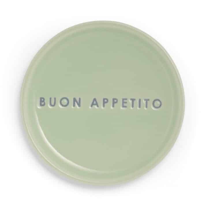 Petit Four Plate Buon Appetito lichtgroen