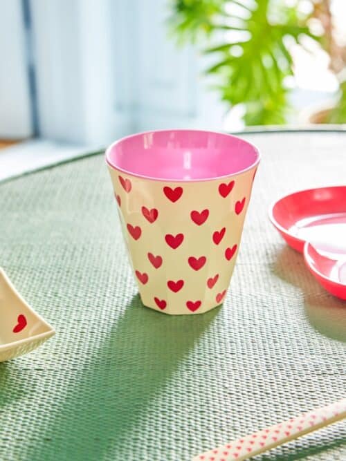 Rice melamine cup Sweet Hearts