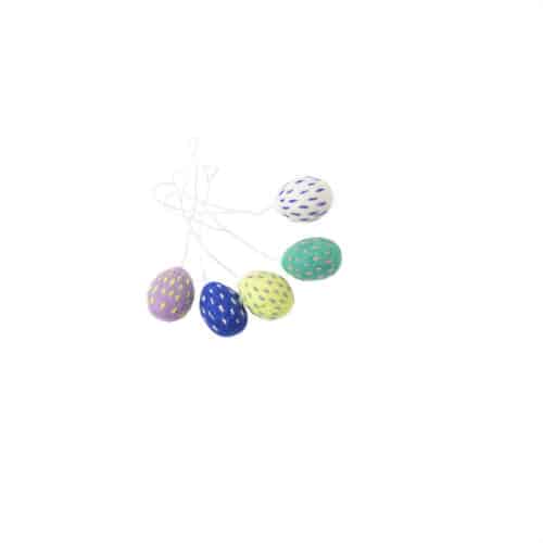 Set/5 paaseitjes Vilt Drops