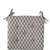Stoelkussen Flower taupe pink