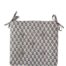 Stoelkussen Flower taupe pink