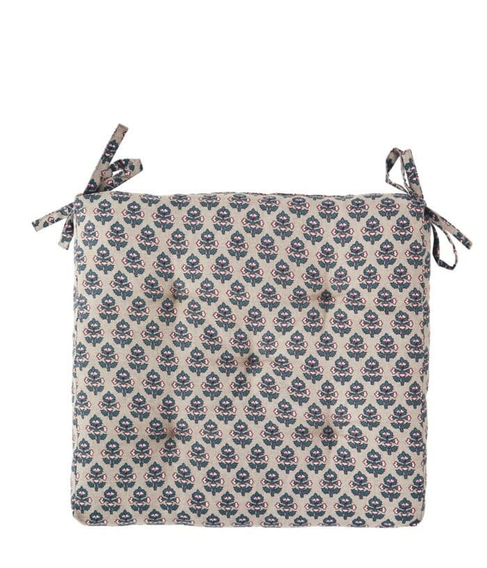 Stoelkussen Flower taupe pink