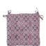 Stoelkussen Ikat dusty lilac blue
