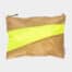 The New Pouch Large Camel&FluoYellow