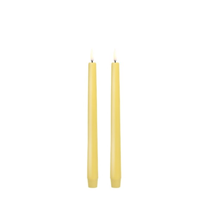 Uyuni LED dinerkaarsen set/2 wheat yellow