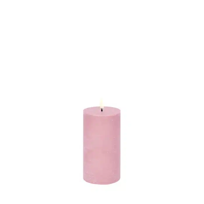 LED kaars dusty rose