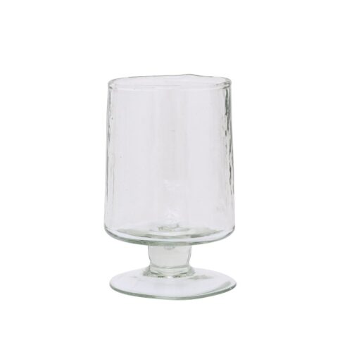 Wijnglas Hammered Transparant