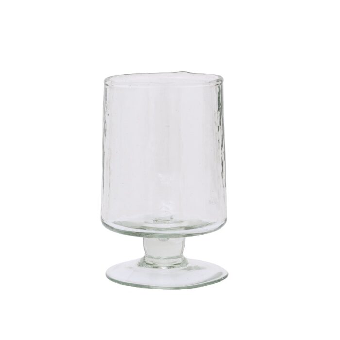 Wijnglas Hammered Transparant