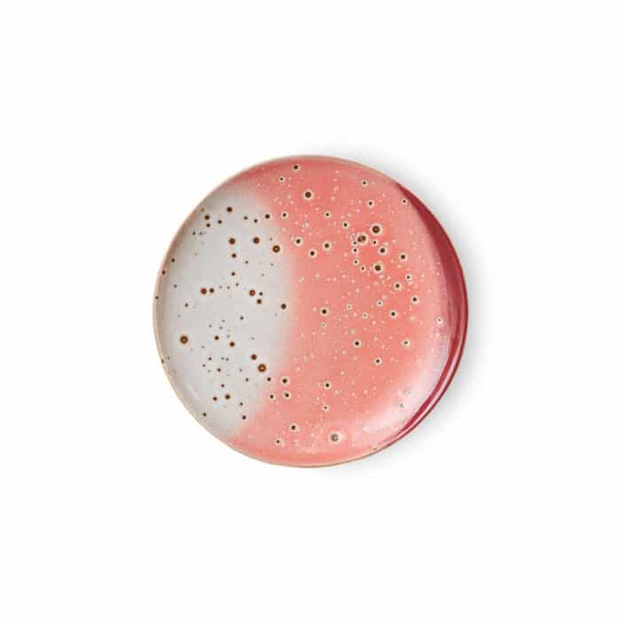 70's ceramic Gebaksbordje set/2 Lychee
