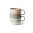 70's Ceramic Tea Cups set/2 Nova