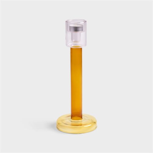 Bole Kandelaar Large Amber-Yellow