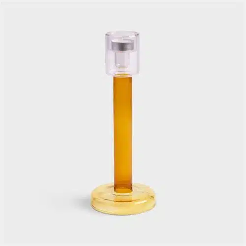 Bole Kandelaar Large Amber-Yellow