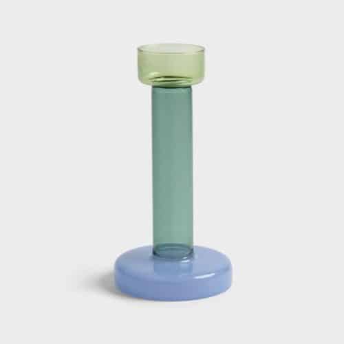Bole kandelaar Medium Green-Blue