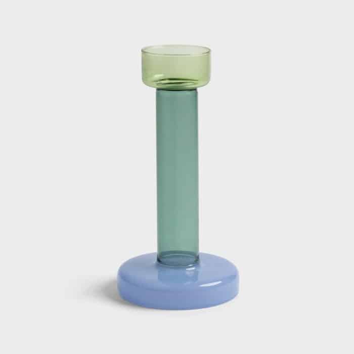 Bole kandelaar Medium Green-Blue