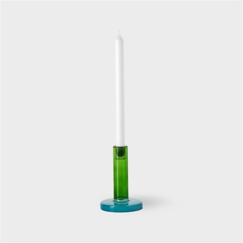 Bole kandelaar Small Green-Blue
