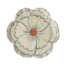 Bord Bloem - blauw/roze - Hand-painted