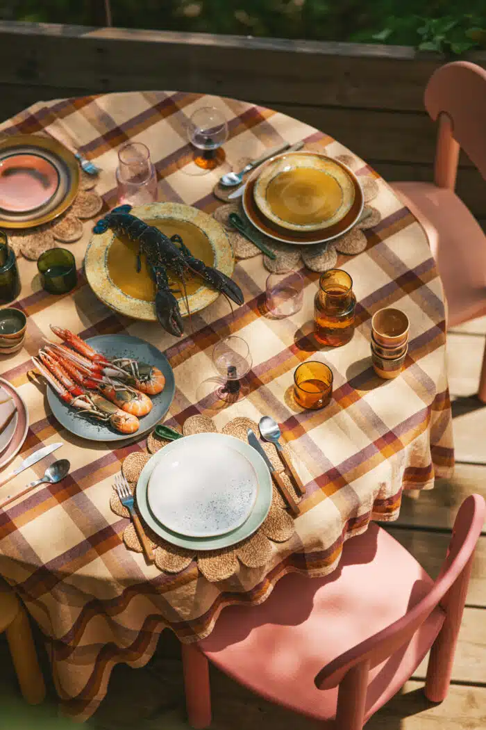 Dinerbord Palms 70's ceramic set/2