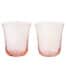 Glas Nora set/2 Peach