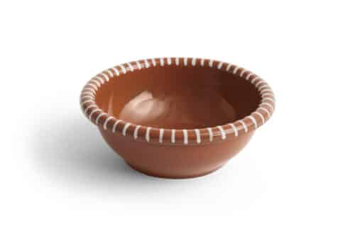 HAY Barro Salad Bowl Large natural stripes