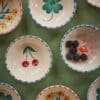 Kom - Jade - Hand-painted Yellow Flower