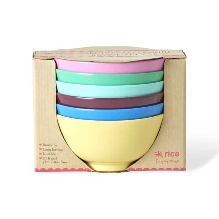 Melamine Bowls set/6 Show Your True Colors