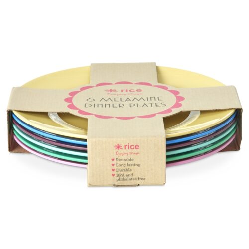 Melamine Dinerborden set/6 Show Your True Colors