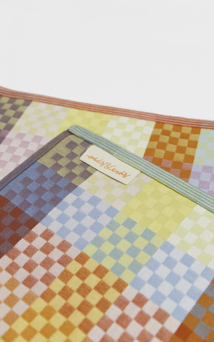Ods&Ends Theedoek Checkered Check #58A