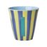 Rice Alfabet beker I blauw streep