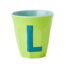 Rice Alfabet beker L blauw
