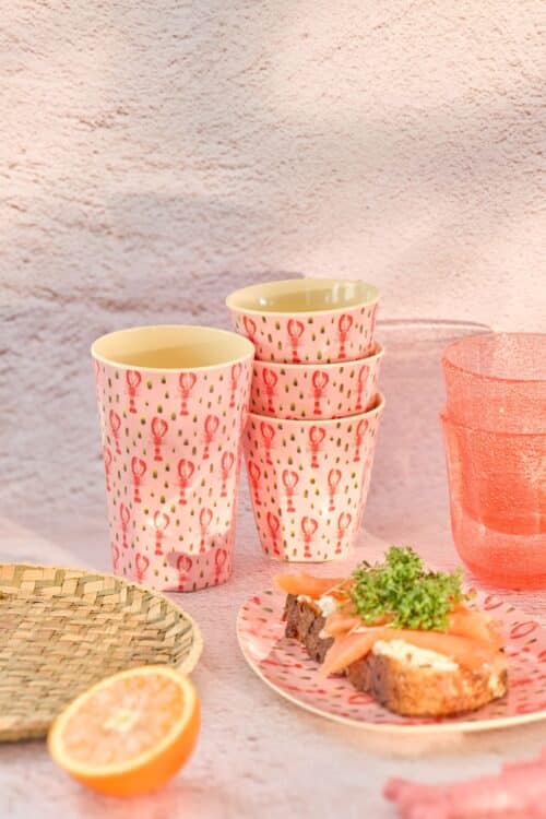 Rice melamine beker Lobster