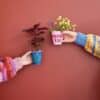 Rice melamine beker Thank You Roze