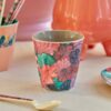Rice melamine cup Forest Flower