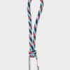 Susan Bijl Kumihimo Keychain Keyblue & Red Alert