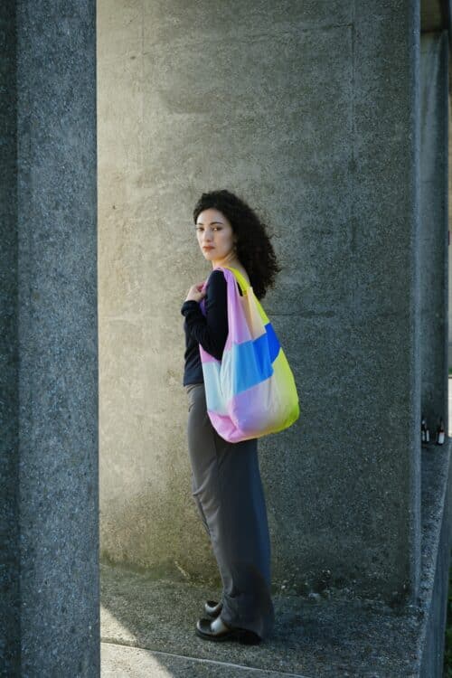 SUSAN BIJL X 75B Shopping Bag L Bluebird Days