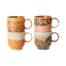 70's Ceramics Coffee Mugs Cape set/4